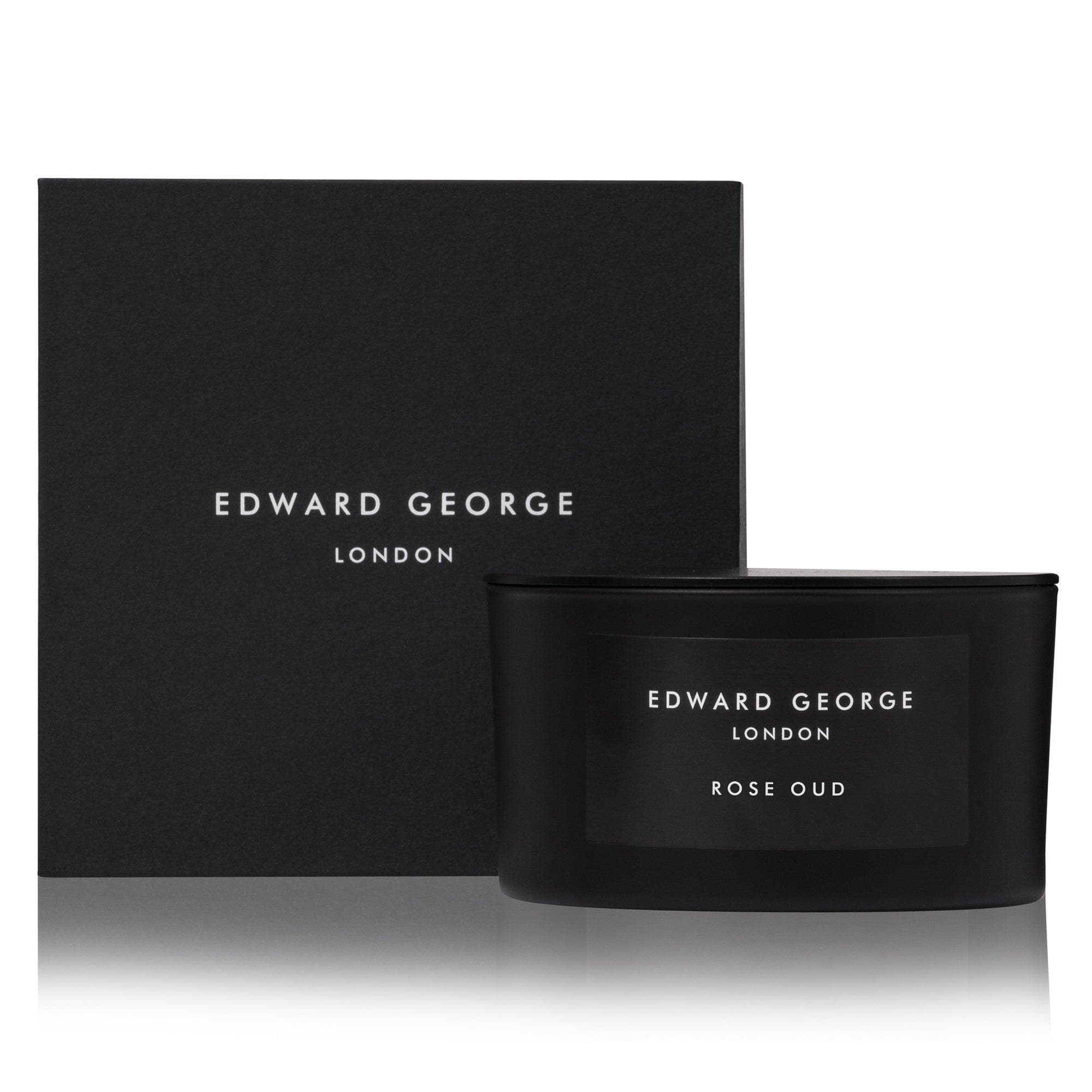 rose oud candles home fragrance decor room living edward george london luxury gift ritual scent set lid black wax best wax scented candle women men large