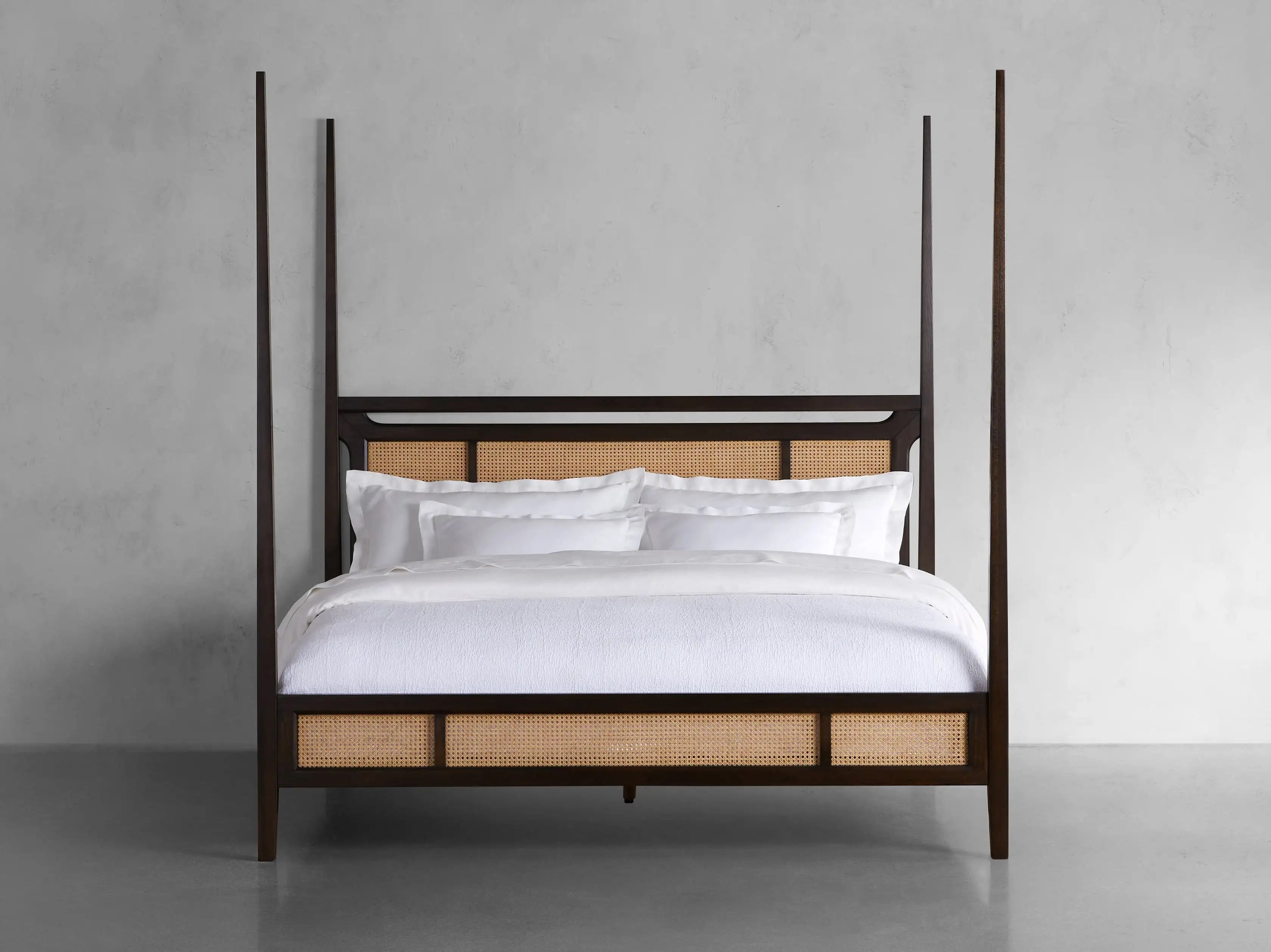 Brock Cane Poster Bed in Bahasa Brown