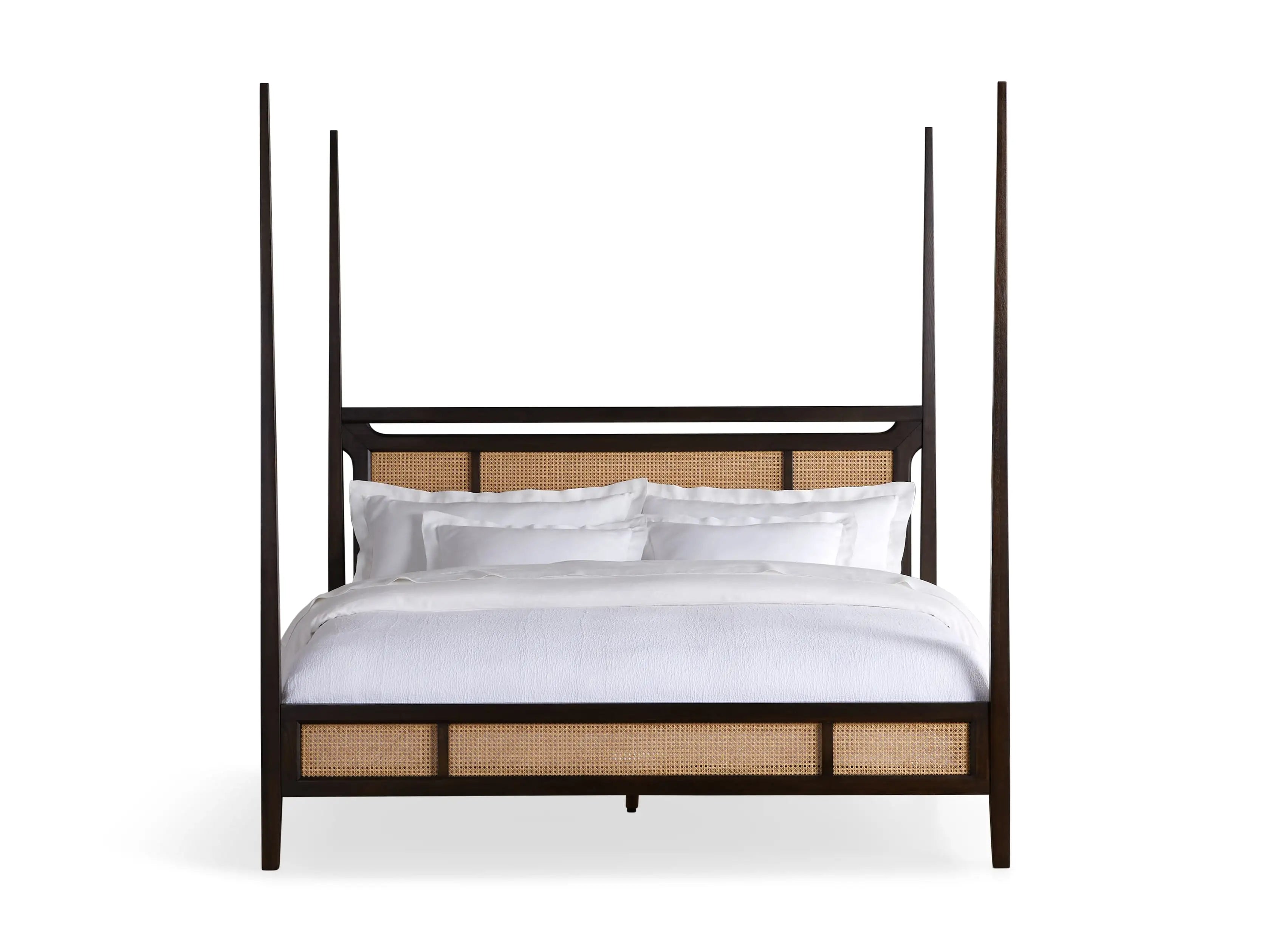 Brock Cane Poster Bed in Bahasa Brown