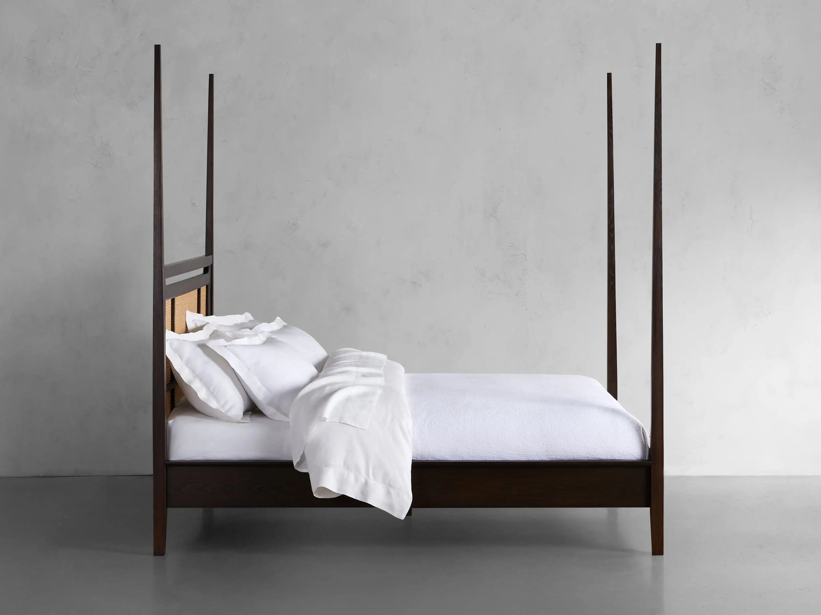 Brock Cane Poster Bed in Bahasa Brown