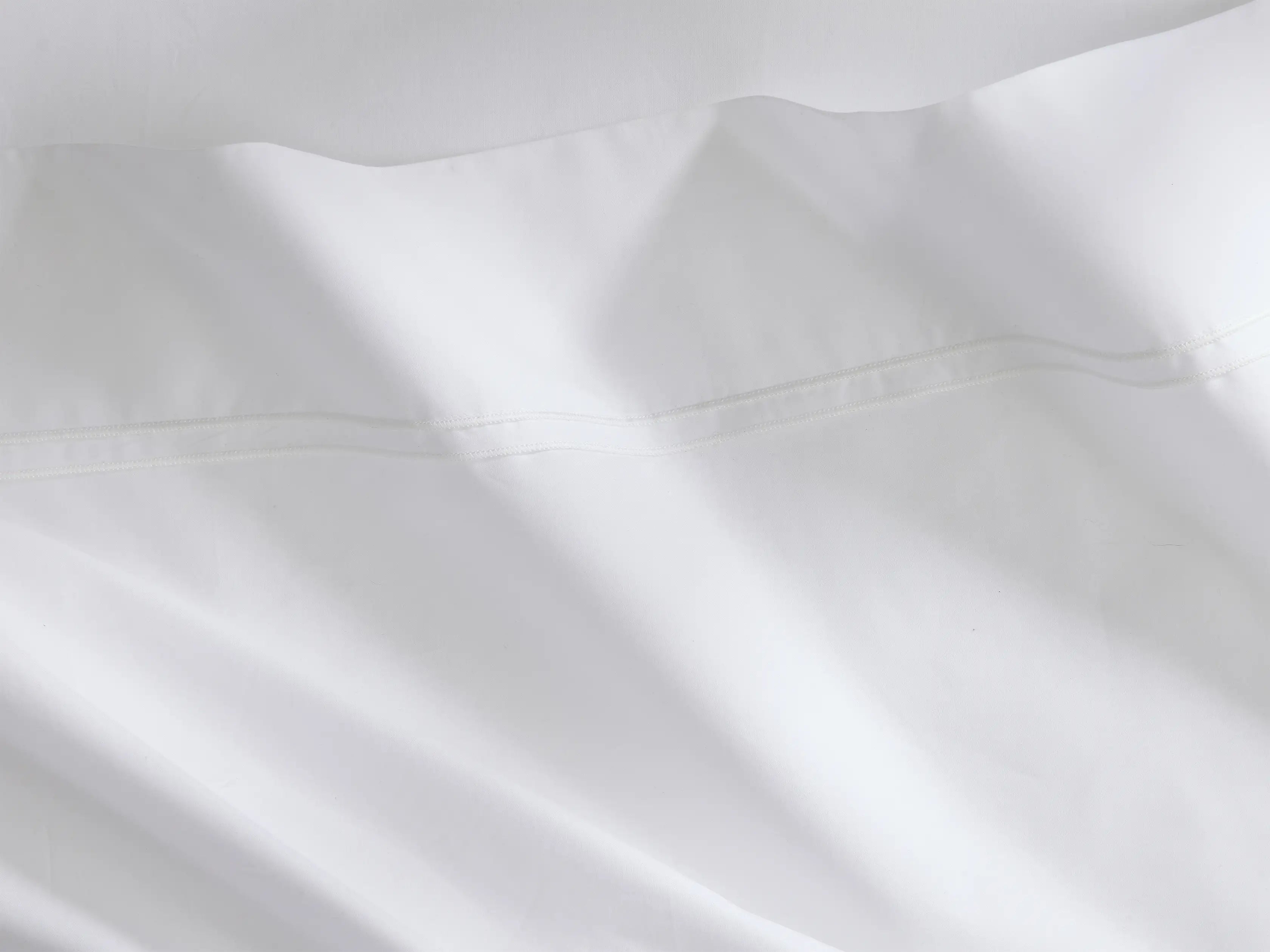 Italian Embroidered Percale Flat Sheet