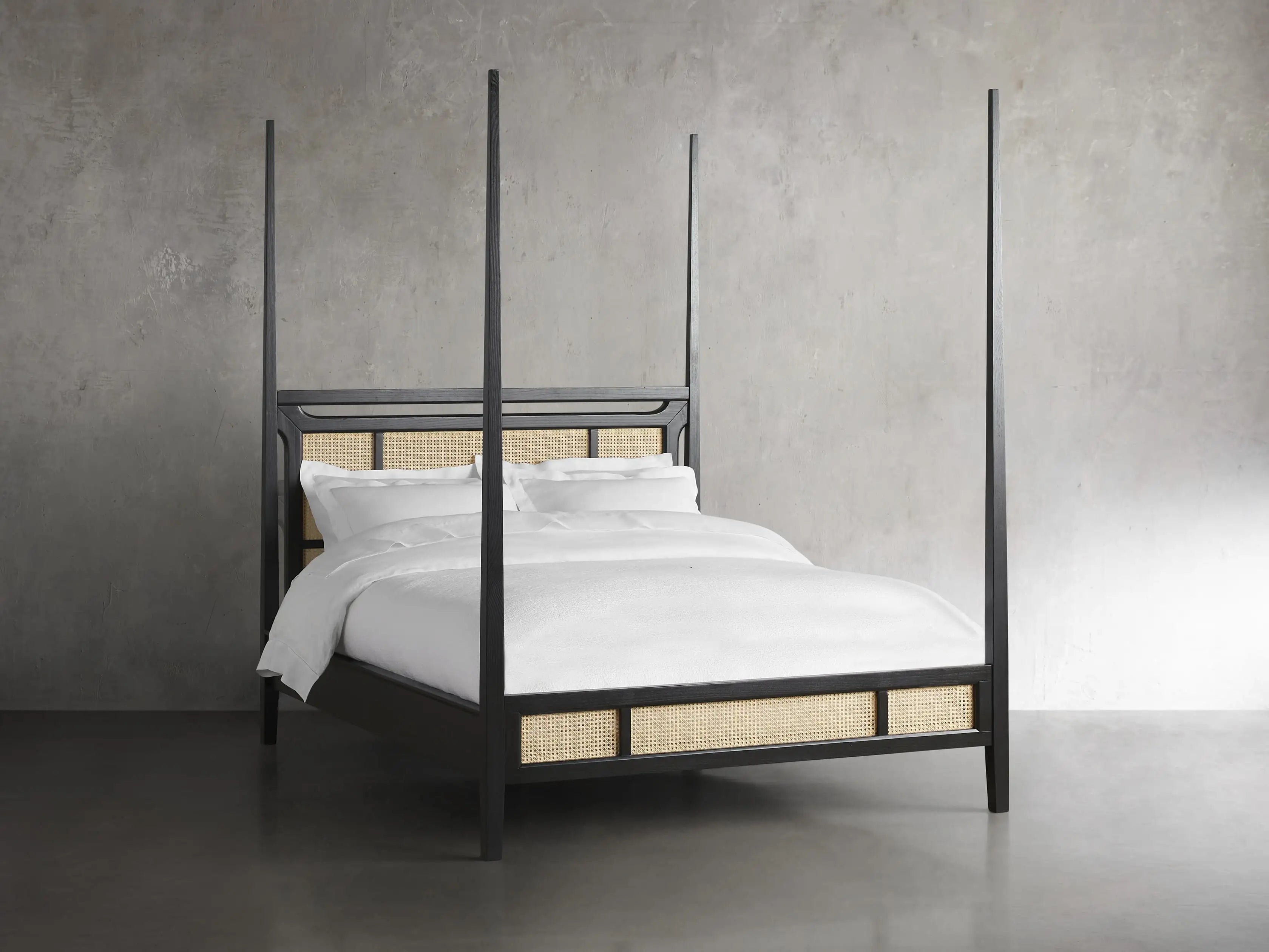 Brock Cane Poster Bed in Dark Twilight