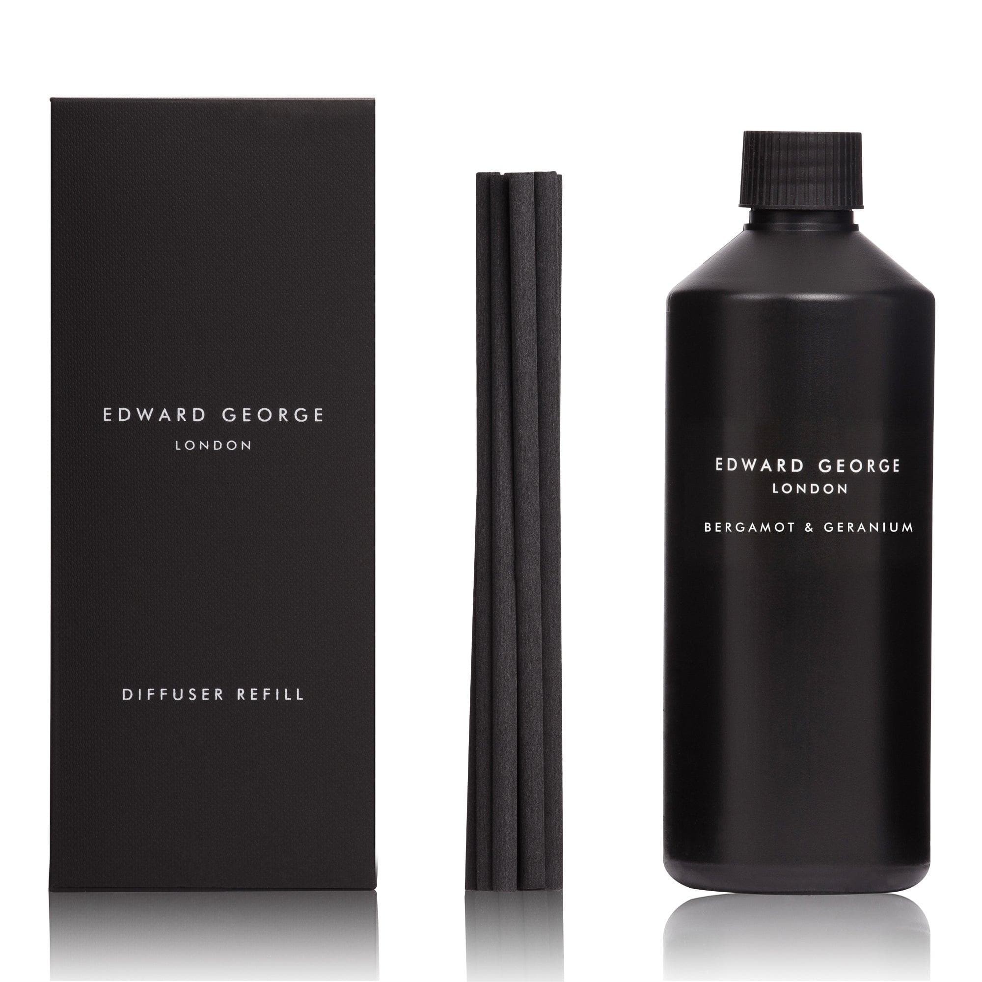 bergamot geranium reed diffusers refills home fragrance decor room edward george london infographic luxury gift ritual scented england sticks scent oil diffuser refill women men black