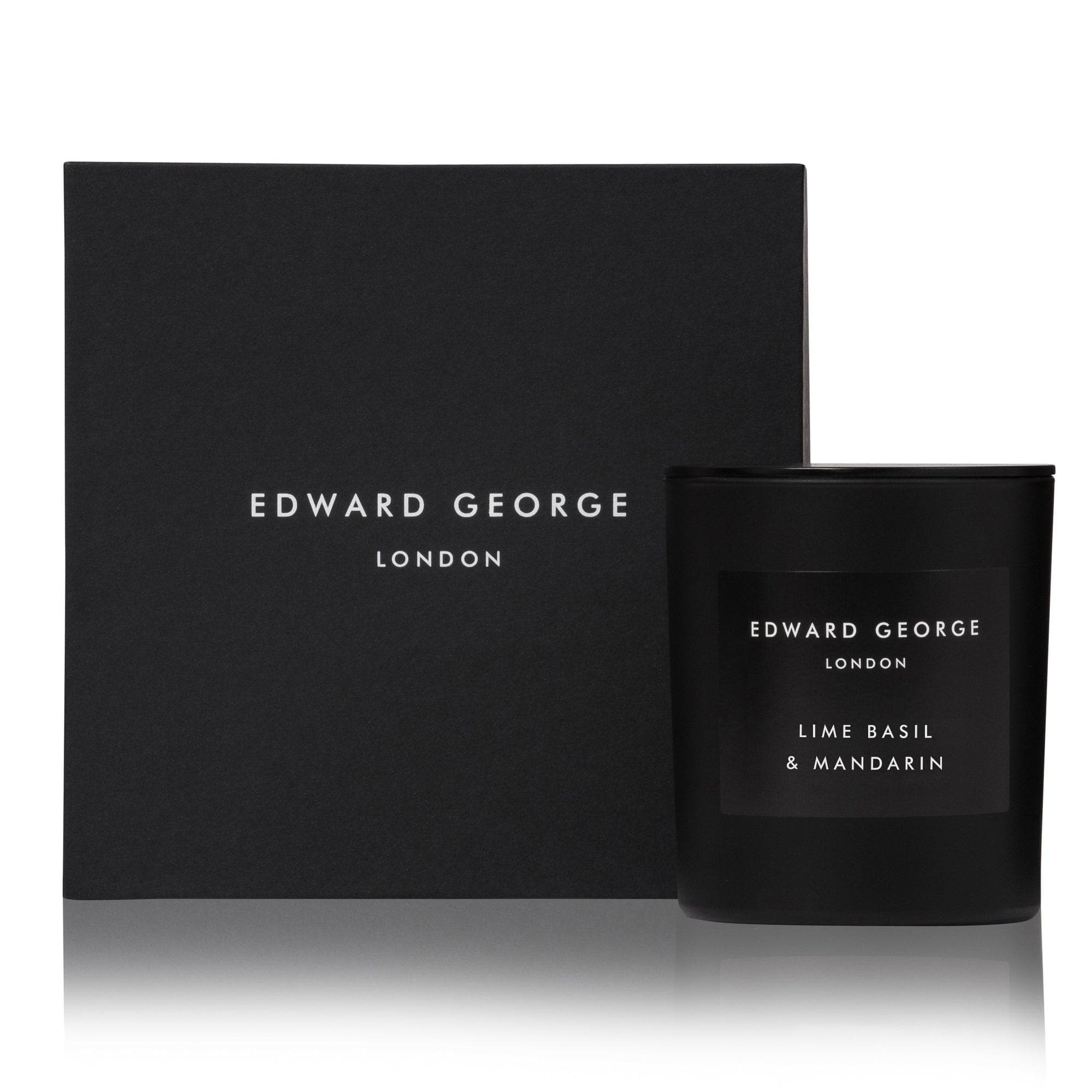 lime basil mandarin candles home fragrance decor room living room edward george london luxury gift ritual scent set lid zinc alloy black wax best black scented candle women men small