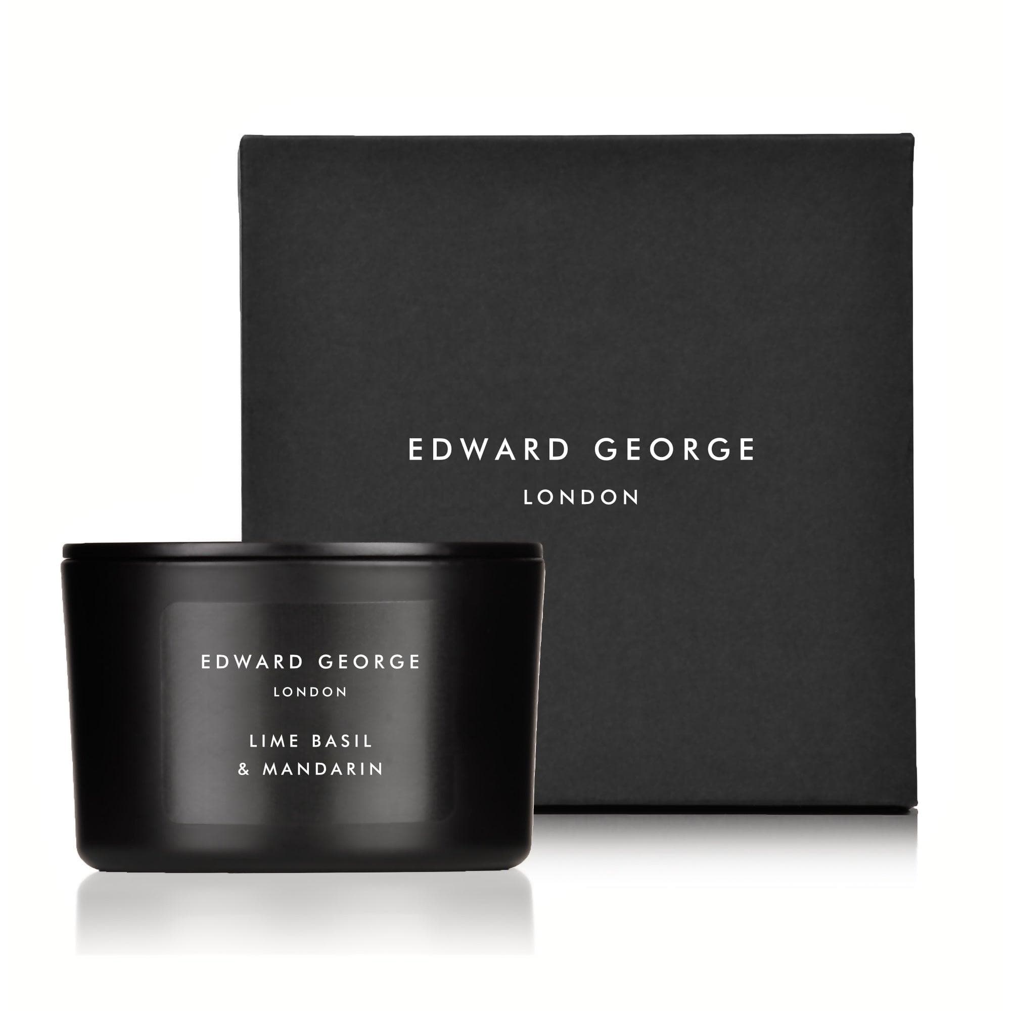 lime basil mandarin candles home fragrance decor room living room edward george london luxury gift ritual scent set lid zinc alloy black wax best black scented candle women men small