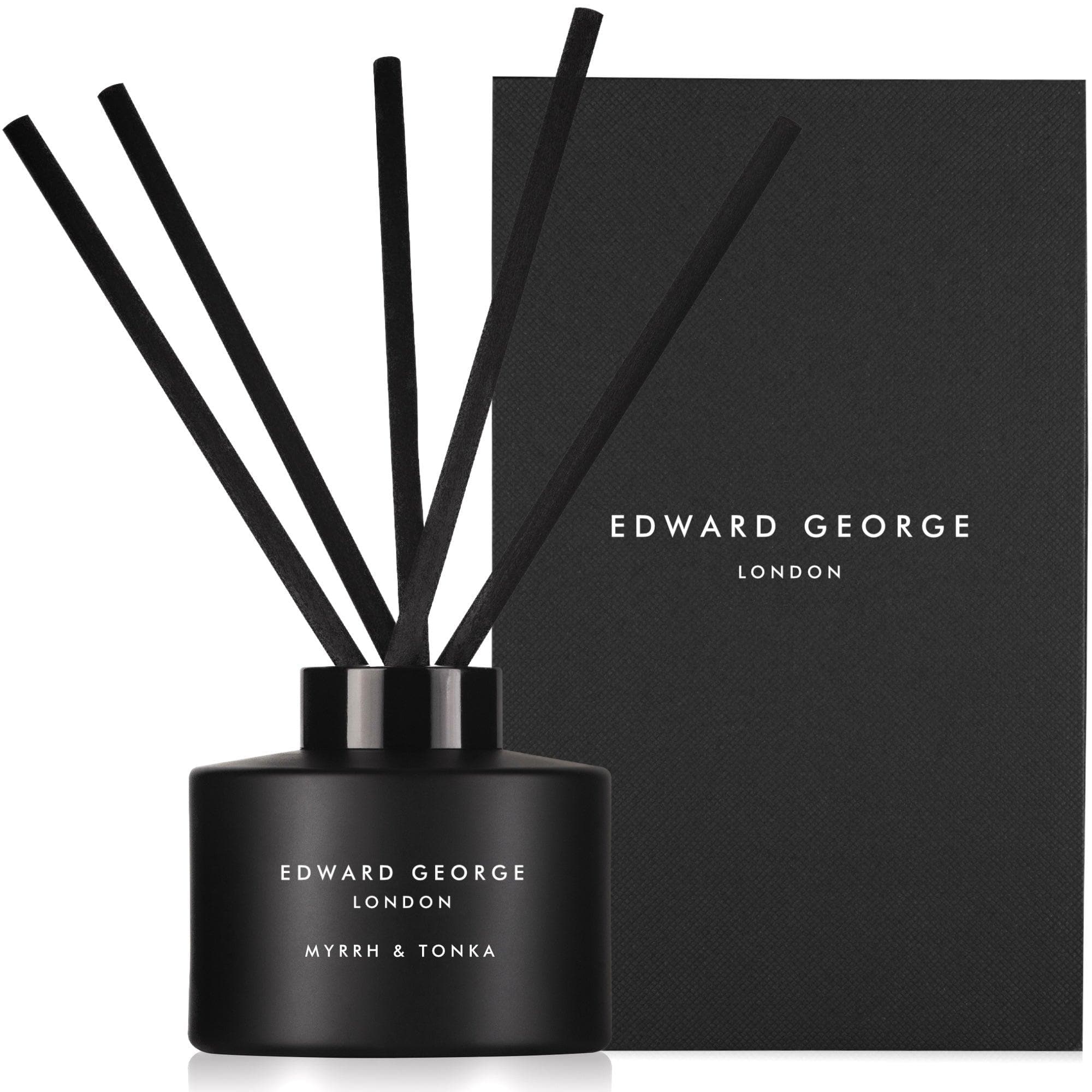 myrrh tonka reed diffusers refills home fragrance decor room edward george london infographic luxury gift ritual scented england sticks scent oil diffuser refill women men black