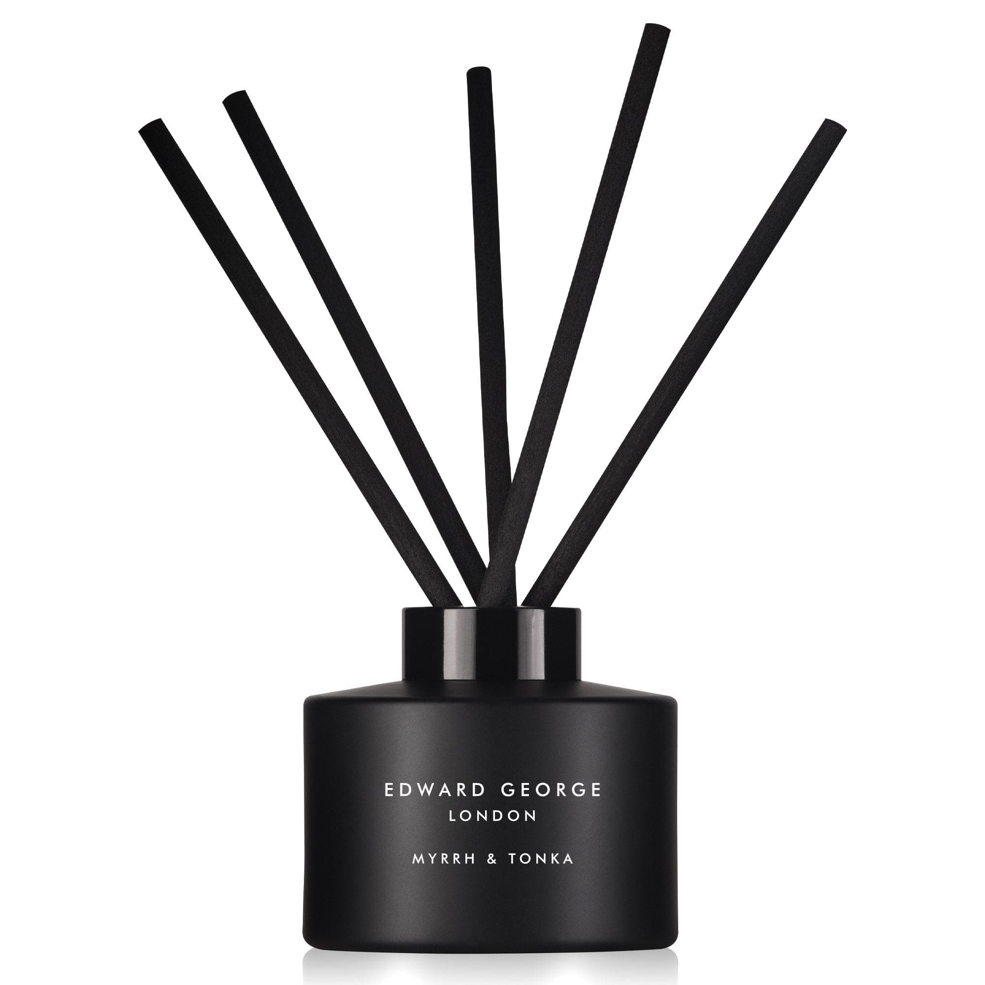 myrrh tonka reed diffusers refills home fragrance decor room edward george london infographic luxury gift ritual scented england sticks scent oil diffuser refill women men black